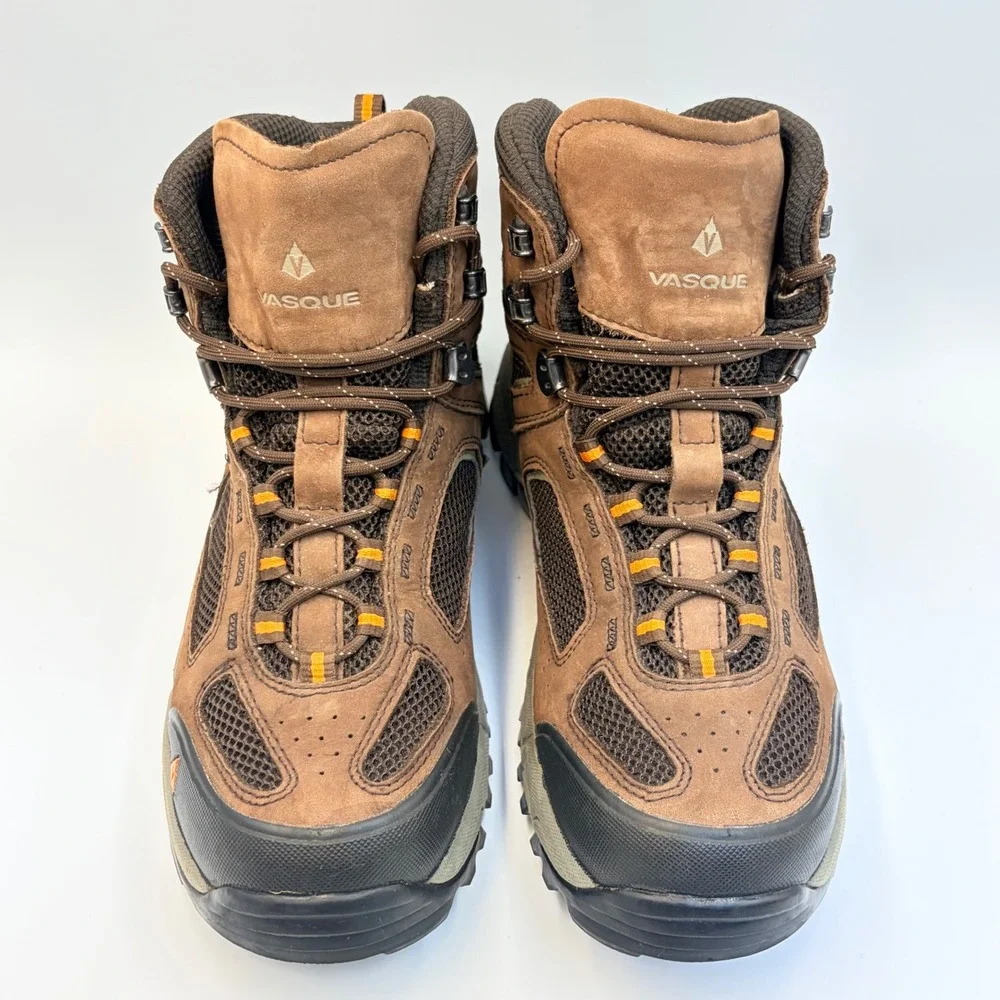 Vasque Breeze 2.0 GTX Mens 9.5M Brown Leather Gore-Tex Hiking Boots 7482 Vibram